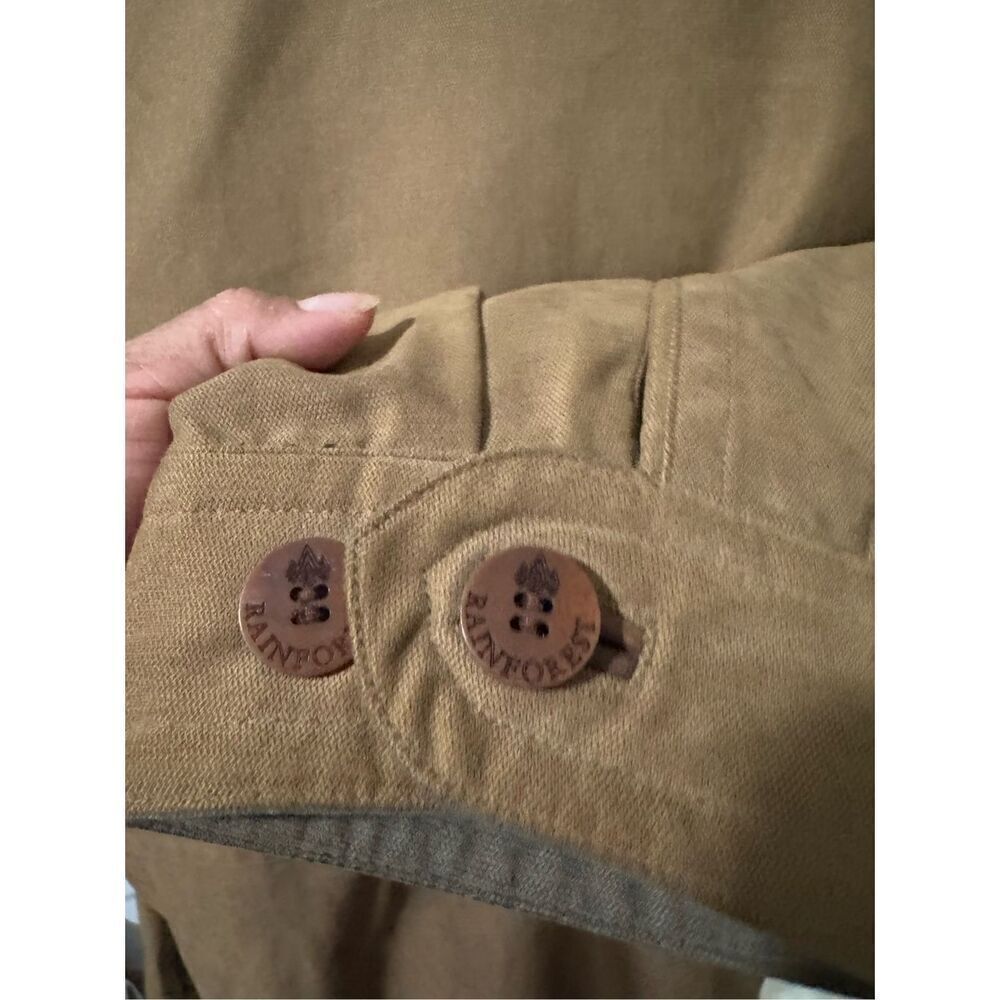 Rainforest tan thermolite active jacket leather collar L - Picture 13 of 16